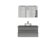 Atlas Ensemble sous vasque avec miroir 1