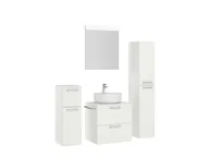 Atlas Ensemble sous vasque avec miroir et colonnes 3