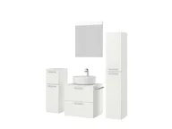 Atlas Ensemble sous vasque avec miroir et colonnes 5