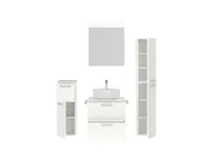Atlas Ensemble sous vasque avec miroir et colonnes 2