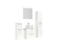 Atlas Ensemble sous vasque avec miroir et colonnes 3