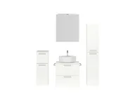 Atlas Ensemble sous vasque avec miroir et colonnes 1