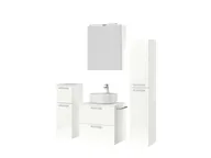 Atlas Ensemble sous vasque avec miroir et colonnes 5