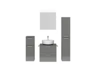 Atlas Ensemble sous vasque avec miroir et colonnes 1