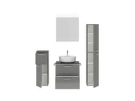 Atlas Ensemble sous vasque avec miroir et colonnes 2