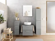 Atlas Ensemble sous vasque avec miroir et colonnes 0