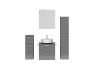 Atlas Ensemble sous vasque avec miroir et colonnes 1