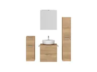 Atlas Ensemble sous vasque avec miroir et colonnes 1