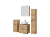 Atlas Ensemble sous vasque avec miroir et colonnes 5