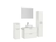 Atlas Ensemble sous vasque avec miroir et colonnes 3