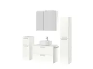 Atlas Ensemble sous vasque avec miroir et colonnes 5