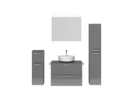 Atlas Ensemble sous vasque avec miroir et colonnes 1