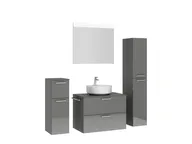 Atlas Ensemble sous vasque avec miroir et colonnes 3