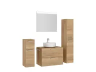 Atlas Ensemble sous vasque avec miroir et colonnes 3