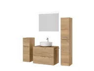 Atlas Ensemble sous vasque avec miroir et colonnes 5