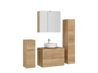 Atlas Ensemble sous vasque avec miroir et colonnes 3