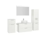 Atlas Ensemble sous vasque avec miroir et colonnes 3