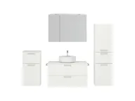 Atlas Ensemble sous vasque avec miroir et colonnes 1