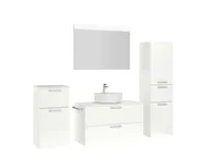 Atlas Ensemble sous vasque avec miroir et colonnes 3