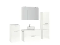 Atlas Ensemble sous vasque avec miroir et colonnes 3