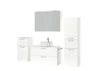 Atlas Ensemble sous vasque avec miroir et colonnes 5