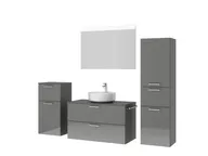 Atlas Ensemble sous vasque avec miroir et colonnes 5