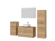 Atlas Ensemble sous vasque avec miroir et colonnes 5