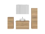 Atlas Ensemble sous vasque avec miroir et colonnes 1