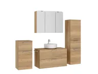 Atlas Ensemble sous vasque avec miroir et colonnes 3