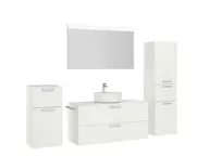 Atlas Ensemble sous vasque avec miroir et colonnes 3