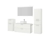 Atlas Ensemble sous vasque avec miroir et colonnes 5