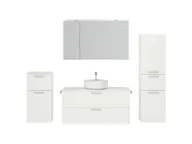 Atlas Ensemble sous vasque avec miroir et colonnes 1