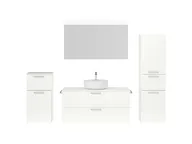 Atlas Ensemble sous vasque avec miroir et colonnes 1