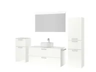 Atlas Ensemble sous vasque avec miroir et colonnes 5