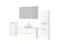 Atlas Ensemble sous vasque avec miroir et colonnes 5