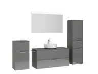 Atlas Ensemble sous vasque avec miroir et colonnes 3