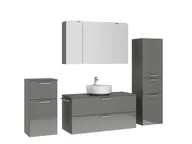 Atlas Ensemble sous vasque avec miroir et colonnes 3