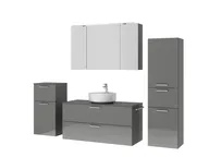 Atlas Ensemble sous vasque avec miroir et colonnes 5