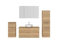 Atlas Ensemble sous vasque avec miroir et colonnes 1