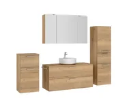 Atlas Ensemble sous vasque avec miroir et colonnes 3