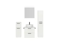 Atlas Ensemble sous vasque avec miroir et colonnes 2