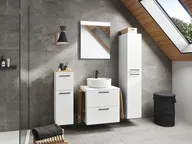 Atlas Ensemble sous vasque avec miroir et colonnes 1