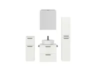 Atlas Ensemble sous vasque avec miroir et colonnes 1