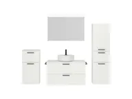 Atlas Ensemble sous vasque avec miroir et colonnes 1