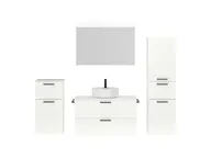 Atlas Ensemble sous vasque avec miroir et colonnes 1