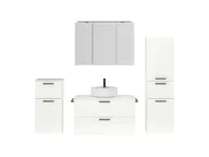 Atlas Ensemble sous vasque avec miroir et colonnes 1