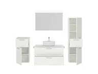 Atlas Ensemble sous vasque avec miroir et colonnes 4