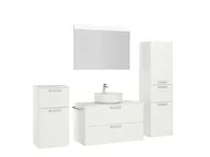 Atlas Ensemble sous vasque avec miroir et colonnes 5