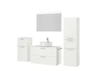 Atlas Ensemble sous vasque avec miroir et colonnes 8