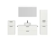 Atlas Ensemble sous vasque avec miroir et colonnes 1